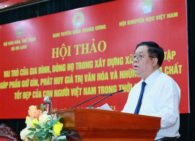 Gia đình, dòng họ góp phần phát triển văn hóa, con người Việt Nam ảnh 2