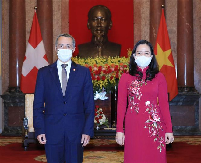 Phó Chủ tịch nước tiếp Phó Tổng thống, Bộ trưởng Ngoại giao Thụy Sĩ ảnh 1