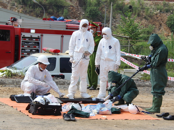 Diễn tập ứng phó với tình huống mất cắp nguồn phóng xạ ảnh 1