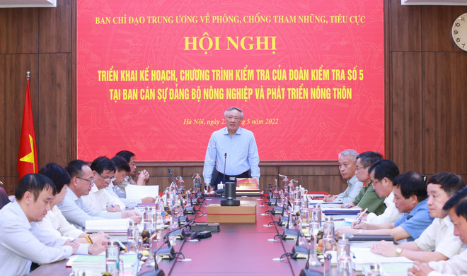 Đoàn Kiểm tra làm việc với Bộ NN&PTNT về phòng, chống tham nhũng ảnh 1