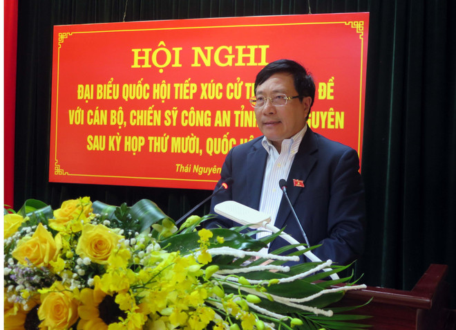 Phó Thủ tướng tiếp xúc cử tri chuyên đề với Công an tỉnh Thái Nguyên ảnh 1