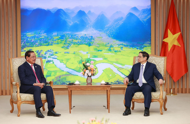 Thủ tướng Phạm Minh Chính tiếp Phó Thủ tướng Campuchia Sar Kheng ảnh 1