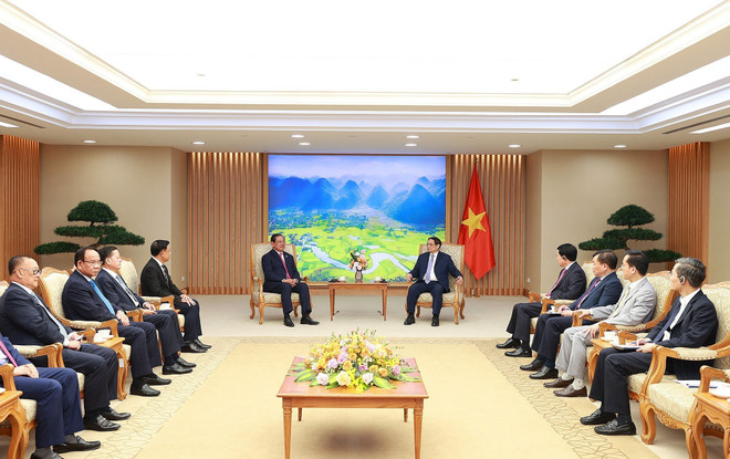 Thủ tướng Phạm Minh Chính tiếp Phó Thủ tướng Campuchia Sar Kheng ảnh 3