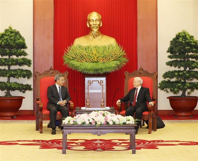 Tổng Bí thư tiếp Phó Thủ tướng Quốc vụ viện Trung Quốc ảnh 1