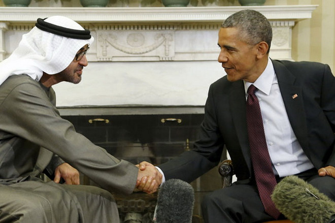 Tổng thống Mỹ và Thái tử UAE thảo luận về thiết bị quân sự ảnh 1