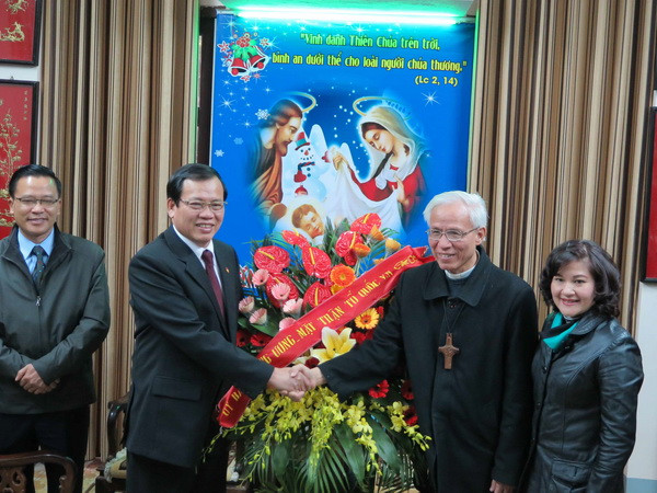 Đoàn Mặt trận Tổ quốc chúc mừng Tòa giám mục tỉnh Bắc Ninh ảnh 1