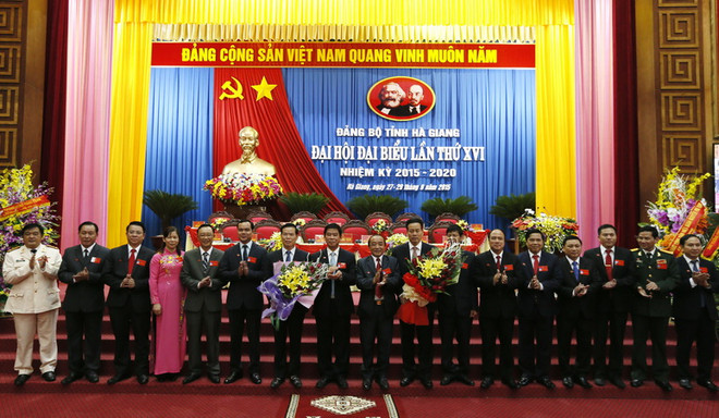 Ông Triệu Tài Vinh tái đắc cử chức vụ Bí thư Tỉnh ủy Hà Giang ảnh 1