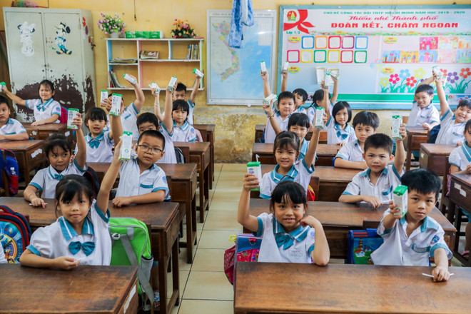 Giờ uống sữa học đường - "tiết học" với nhiều điều thú vị ảnh 14