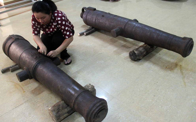 [Photo] Phú Yên phát hiện 2 khẩu súng thần công từ cuối thế kỷ 19 ảnh 1