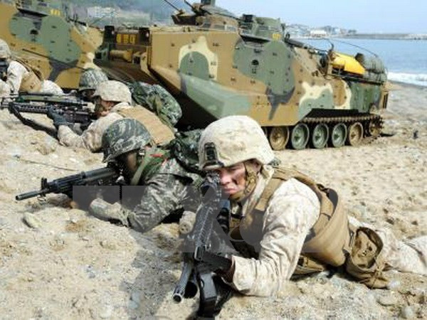 Hàn Quốc phản bác yêu sách của Triều Tiên và vẫn tập trận với Mỹ ảnh 1