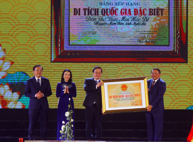 Về Nghệ An thăm Di tích Quốc gia Đặc biệt Đền Thờ Vua Mai Hắc Đế ảnh 2