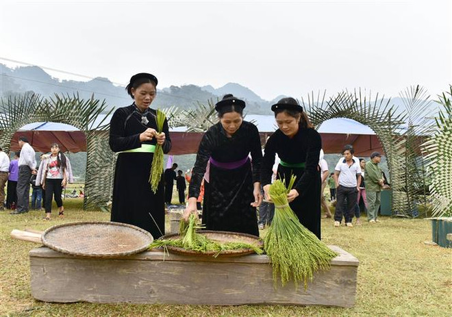Thơm nức Lễ hội giã cốm của người Tày ở vùng cao Côn Lôn ảnh 1