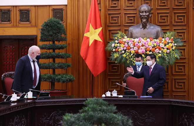 Thủ tướng Phạm Minh Chính tiếp Phó Chủ tịch điều hành Ủy ban Châu Âu ảnh 4