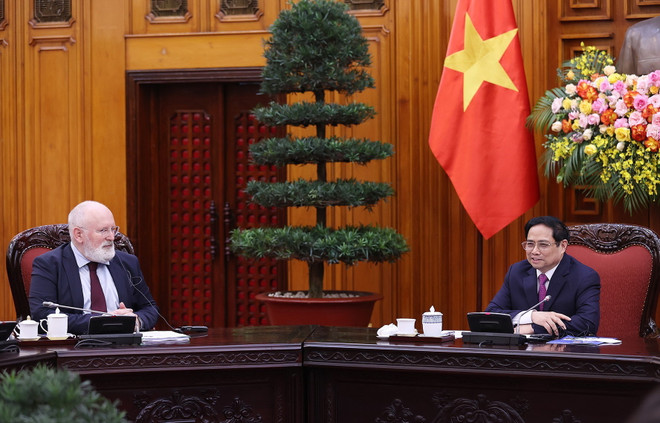 Thủ tướng Phạm Minh Chính tiếp Phó Chủ tịch điều hành Ủy ban Châu Âu ảnh 6