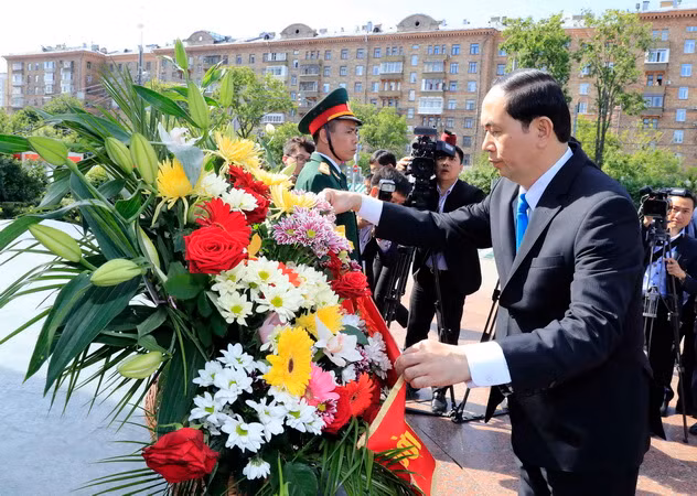 Chủ tịch nước Trần Đại Quang hội kiến Thủ tướng Nga Dmitry Medvedev ảnh 3