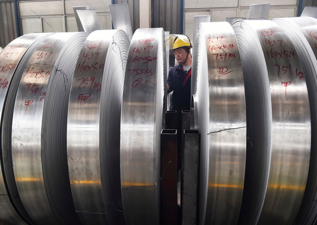 Sản phẩm nhôm cuộn tại một nhà máy ở Sơn Đông, Trung Quốc. (AFP/TTXVN) Trung Quốc hợp tác với WTO bảo vệ hệ thống thương mại đa phương ảnh 1