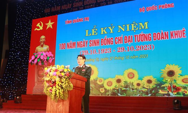 Quảng Trị tổ chức Lễ Kỷ niệm 100 năm Ngày sinh Đại tướng Đoàn Khuê ảnh 1
