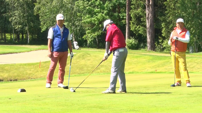 Một số hình ảnh tại giải golf. (Ảnh: Dương Trí/Vietnam+) Giải golf EVAG - Moscow mở rộng quy tụ người Việt khắp năm châu ảnh 3