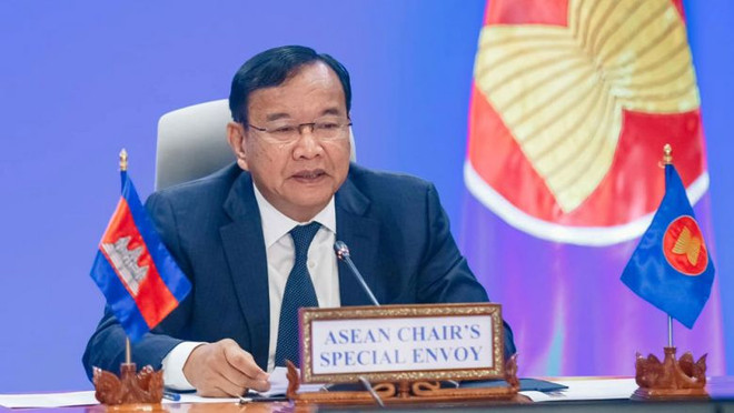 Phó Thủ tướng kiêm Bộ trưởng Ngoại giao Campuchia Prak Sokhonn. (Nguồn: phnompenhpost) Đặc phái viên ASEAN cam kết hỗ trợ tháo gỡ khủng hoảng tại Myanmar ảnh 1