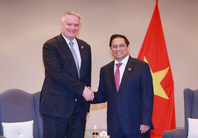 Thủ tướng Phạm Minh Chính tiếp Tổng Thư ký OECD Mathias Cormann ảnh 1