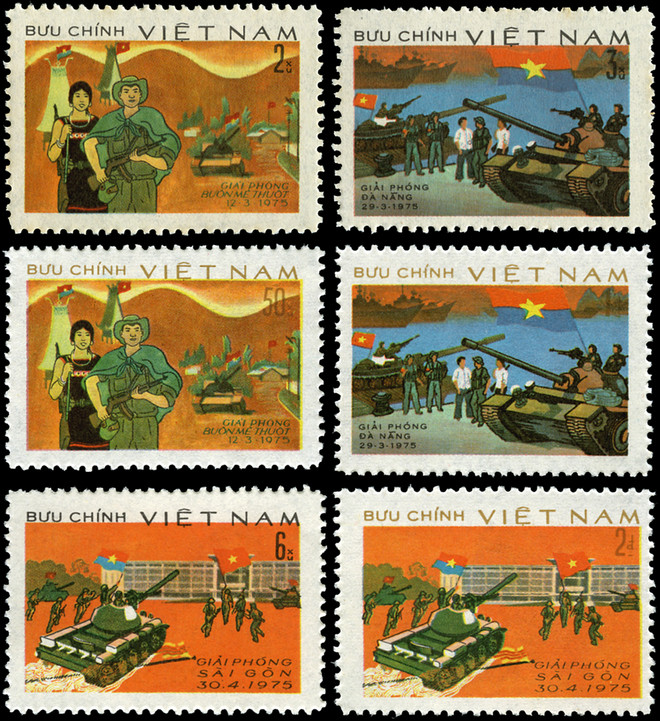 Dấu ấn của ngày đại thắng 30/4 qua những con tem bưu chính ảnh 1