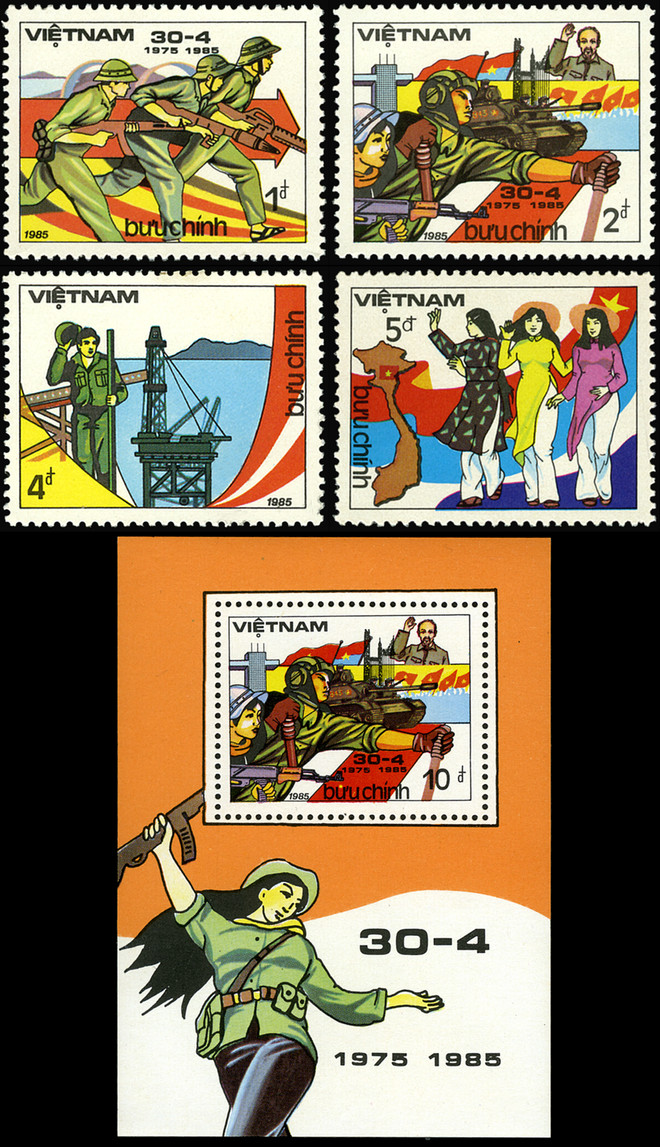 Dấu ấn của ngày đại thắng 30/4 qua những con tem bưu chính ảnh 2