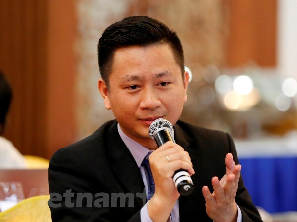 Ông Nguyễn Đức Hùng Linh, Giám đốc Phân tích và tư vấn đầu tư khách hàng cá nhân Công ty Chứng khoán SSI. (Ảnh: PV/Vietnam+) ''Dịch COVID-19 khiến thị trường tài chính toàn cầu kém tích cực hơn'' ảnh 2