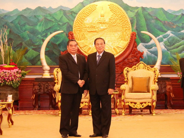 Lãnh đạo Đảng, Nhà nước Lào tiếp Đoàn đại biểu cấp cao Việt Nam ảnh 1