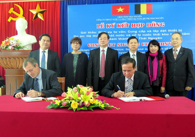 Bỉ hỗ trợ xây hệ thống thoát nước, xử lý nước thải ở Thái Nguyên ảnh 1