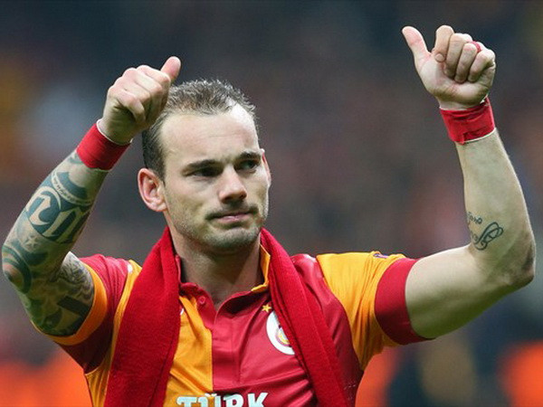 Wesley Sneijder có bàn thắng vô cùng quan trọng cho Galatasaray. (Nguồn: Getty) Sneijder ghi bàn duy nhất tiễn Juventus rời Champions League ảnh 1