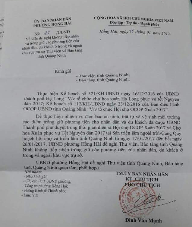 Quảng Ninh: Nghi vấn "bảo kê" trông giữ xe ở thư viện, bảo tàng tỉnh ảnh 1