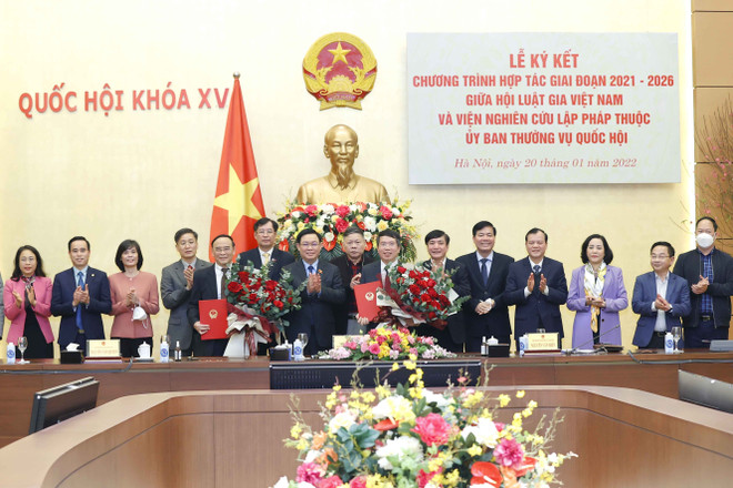 Lễ ký kết hợp tác giữa Viện Nghiên cứu lập pháp và Hội Luật gia ảnh 2