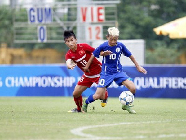 Cận cảnh chiến thắng 18-0 của U16 Việt Nam trước U16 Guam ảnh 1