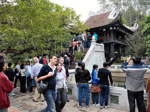 Du khách tới Thủ đô Hà Nội tăng mạnh trong dịp Tết cổ truyền ảnh 1