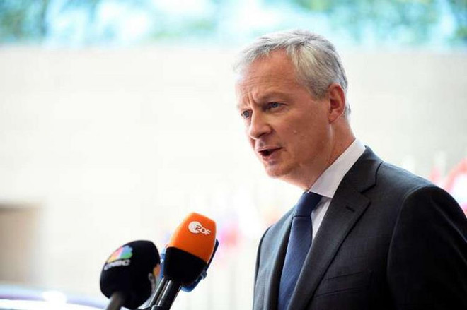 Bộ trưởng Tài chính Pháp Bruno Le Maire. (Nguồn: AFP) Các bộ trưởng tài chính EU đồng thuận về dự thảo ngân sách Eurozone ảnh 1