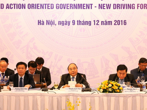 Thủ tướng Nguyễn Xuân Phúc phát biểu. (Ảnh: Thống Nhất/TTXVN) Việt Nam sẽ nỗ lực cải thiện môi trường đầu tư kinh doanh ảnh 1