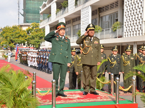 Tăng cường hợp tác quốc phòng hai nước Việt Nam-Campuchia ảnh 1