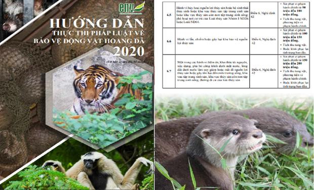 Hướng dẫn thực thi pháp luật về bảo vệ động vật hoang dã 2020. (Nguồn: ENV) Chung tay bảo vệ loài hoang dã ở VN: Tuyên truyền trong tình hình mới ảnh 2
