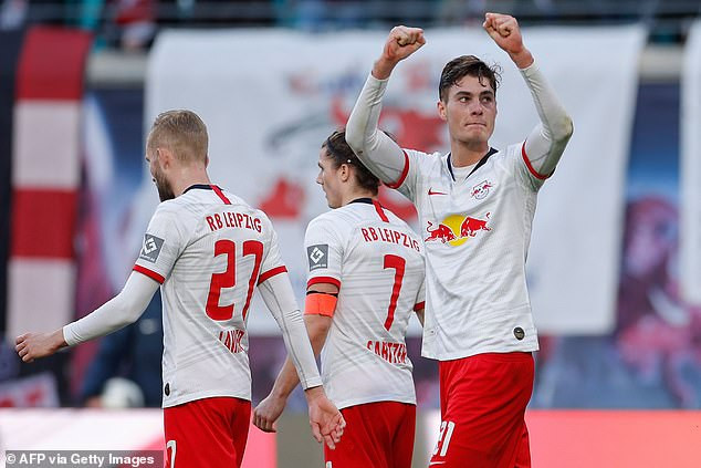 RB Leipzig tạm trở lại ngôi đầu Bundesliga. (Nguồn: Getty Images) Bundesliga: RB Leipzig, Gladbach khiến cuộc đua vô địch kịch tính ảnh 1