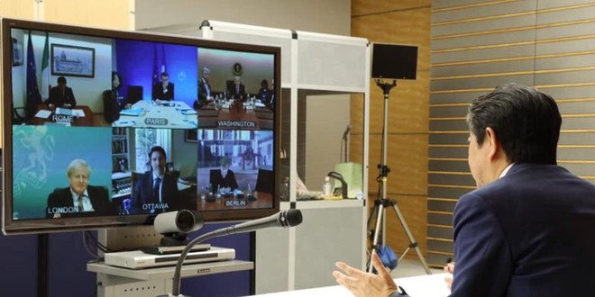 Các lãnh đạo G7 tiến hành hội nghị trực tuyến về dịch COVID-19 ảnh 1