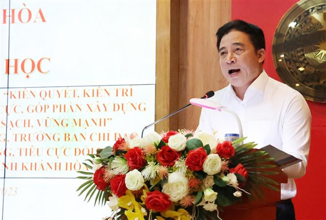 Khánh Hòa: Nghiên cứu tác phẩm về chống tham nhũng của Tổng Bí thư ảnh 1