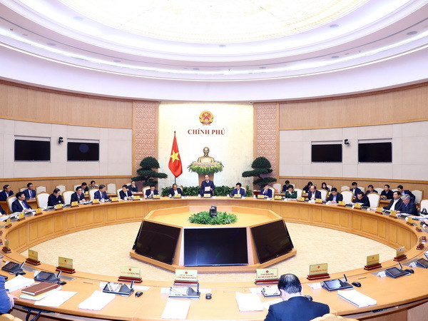 Thủ tướng Nguyễn Xuân Phúc phát biểu chỉ đạo. (Ảnh: Thống Nhất/TTXVN) Họp Chính phủ cuối năm tập trung chủ yếu vào xây dựng thể chế ảnh 1