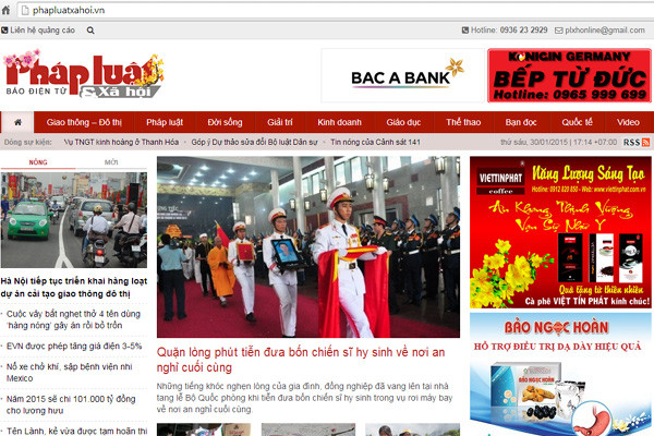 Thông tin bạo lực, Báo Pháp luật & Xã hội bị phạt nặng ảnh 1