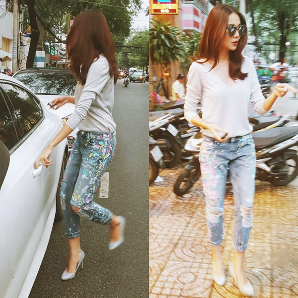 Ngất ngây với street style giao mùa của các kiều nữ Việt ảnh 10