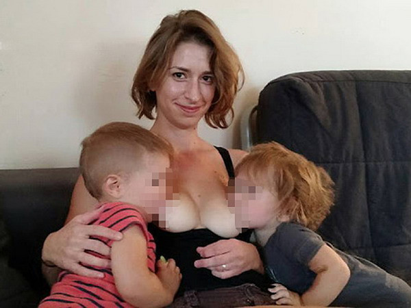 Bà mẹ Mỹ gây bão mạng vì cho con của bạn bú cùng con mình ảnh 1