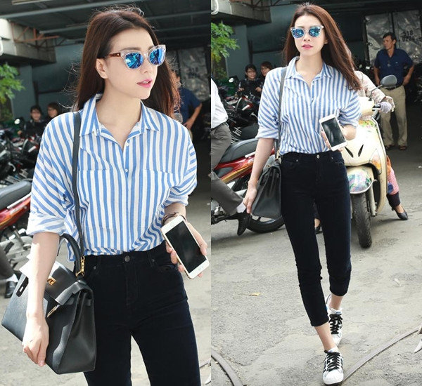 Các mỹ nhân Việt đua sắc với những bộ trang phục ngẫu hứng ảnh 5