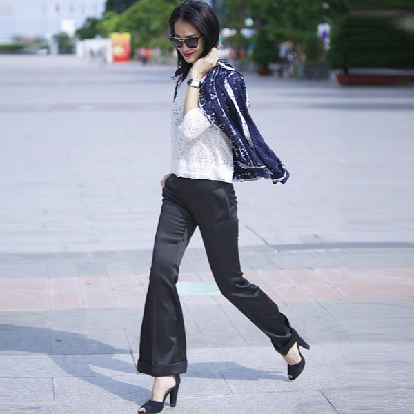 Ngất ngây với street style giao mùa của các kiều nữ Việt ảnh 15