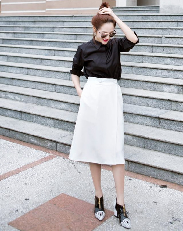 Ngất ngây với street style giao mùa của các kiều nữ Việt ảnh 2