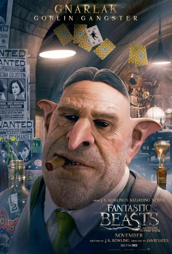 Diễn viên gạo cội Ron Perlman (với vai diễn trong "Hellboy") vào vai yêu tinh Gnarlack Thời trang phù thủy trong thế giới phép thuật Fantastic Beasts ảnh 11