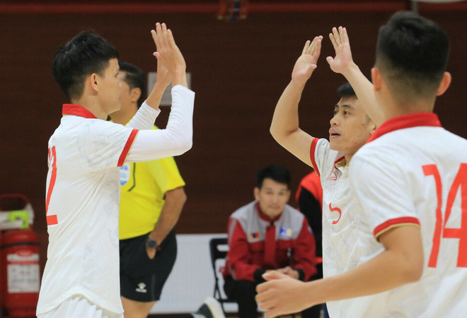 Tuyển Futsal Việt Nam toàn thắng ở vòng loại. (Nguồn: VFF) VCK Giải Futsal châu Á 2024: Việt Nam thuộc nhóm hạt giống số 2 ảnh 2